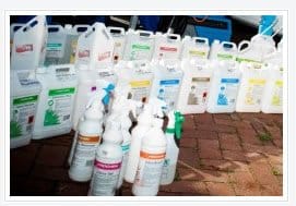 Child and pet safe cleaning products